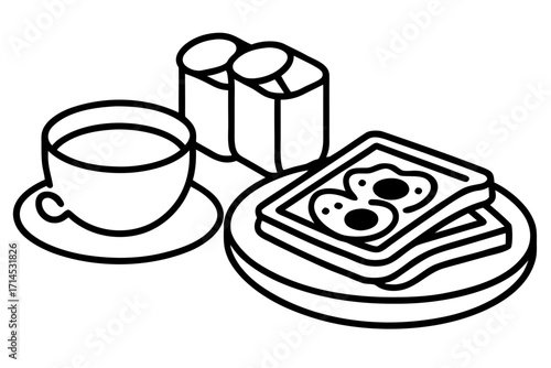 vector illustration of a food