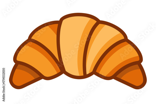 vector illustration of croissant