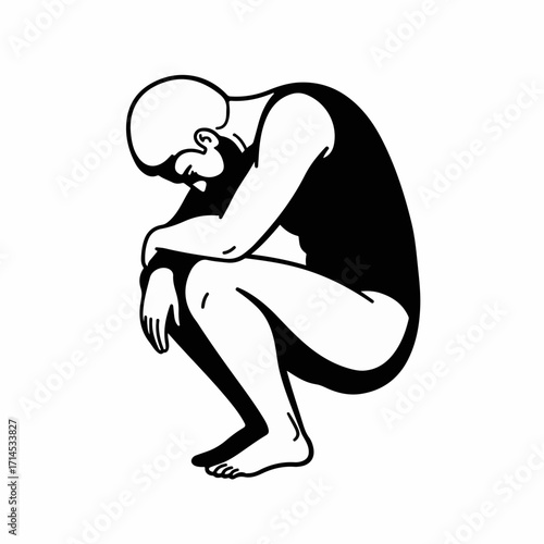 Contemplative Figure