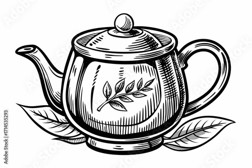 teapot isolated on white