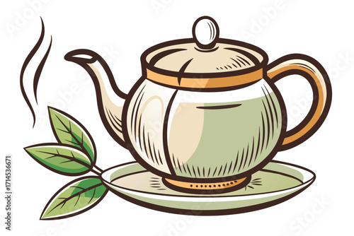 teapot and cup