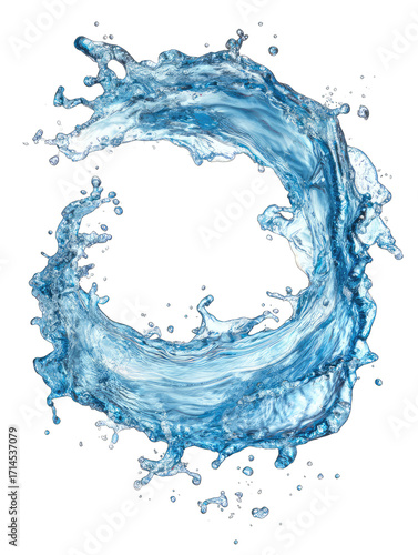 Abstract swirling water vortex
