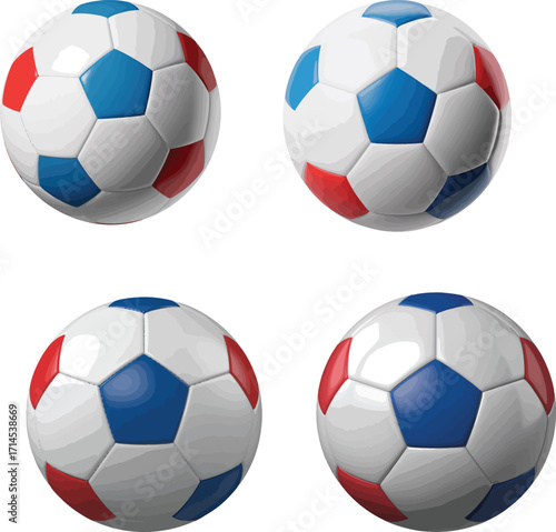 Isolated soccer ball on white background