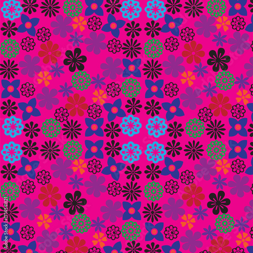 flower patern design template here