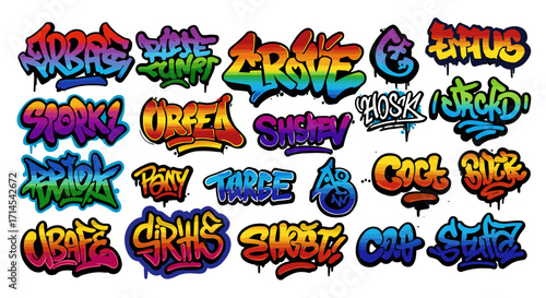 Urban graffiti art vector illustration: vibrant street style for poster design