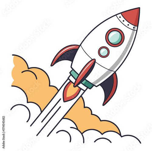 rocket in space