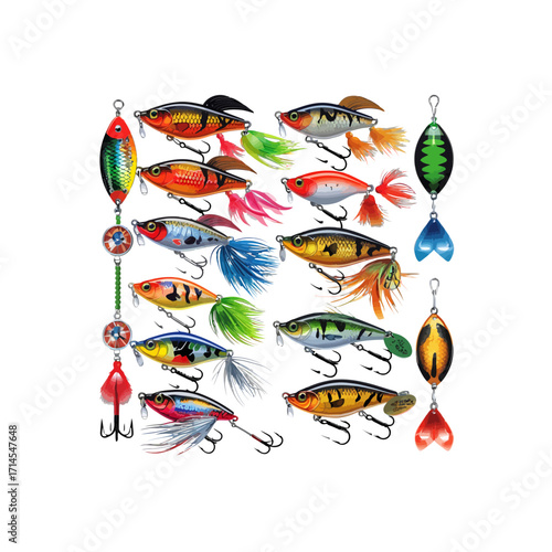 Colorful Fishing Lures & Baits | Assorted Hard & Soft Tackle for Freshwater & Saltwater Fishing