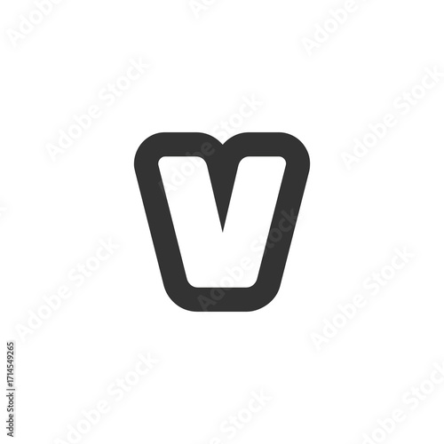 Modern Letter V Logo Design | Stylish Alphabet V Vector Branding
