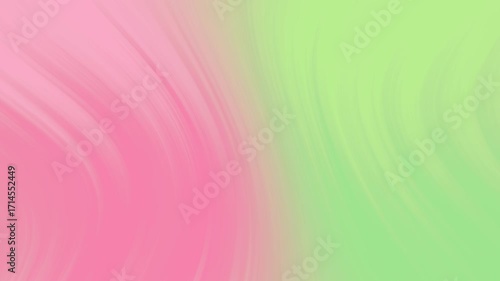 Abstract pink and green liquid gradient background. Smooth, flowing modern design with soft pastel colors, creating a vibrant and fluid artistic backdrop for presentations, websites, and creative proj