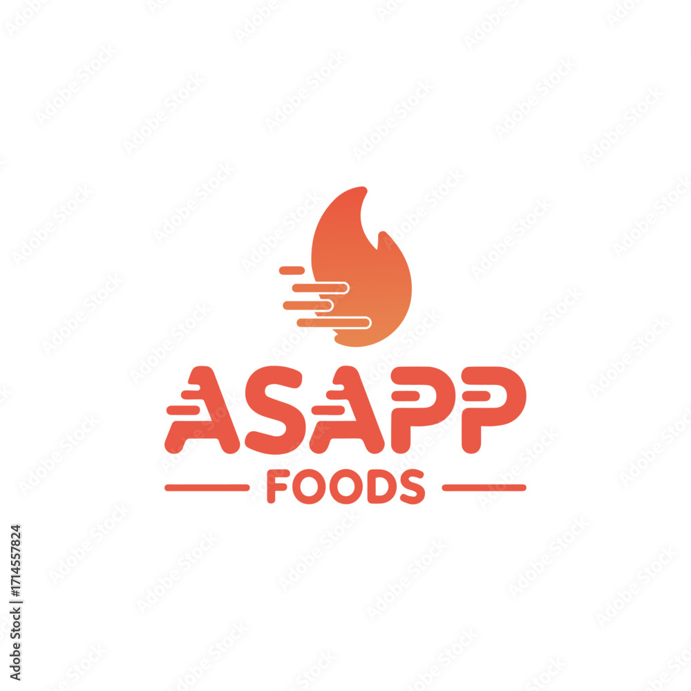 Obraz premium ASAPP Foods Logo Design