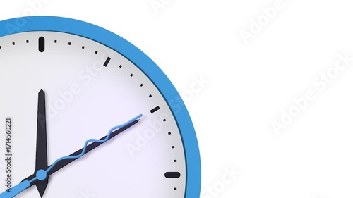 Surreal Ticking Clock with a Distorted Second Hand