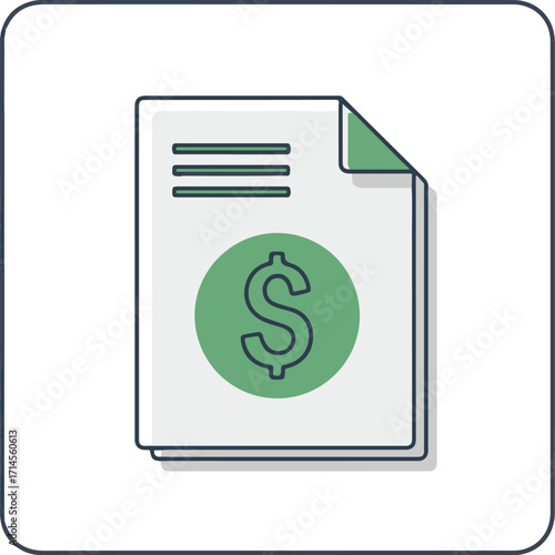 Dollar sign icon symbol for money and finance illustration