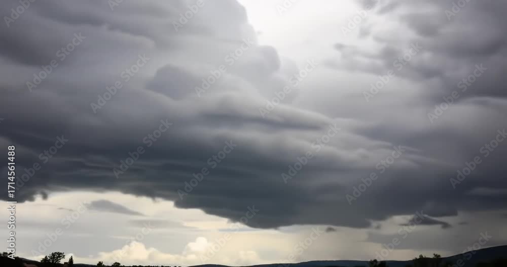 custom made wallpaper toronto digitalDark Storm Clouds Gathering Over a Serene Landscape