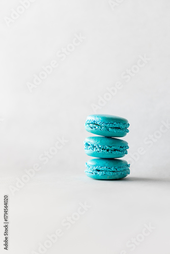 macarons on a white background