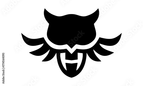 Owl with H in body