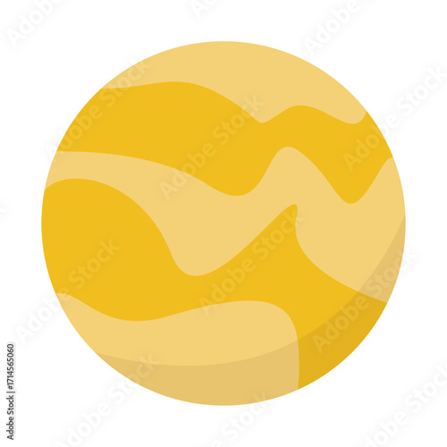 Colorful planet illustration. Vector illustration