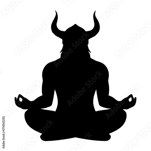 Viking meditation pose