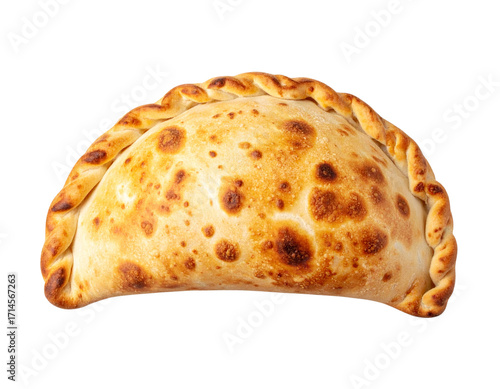  Whole Vegetable Calzone with Rustic Baked Finish, isolated on transparent background