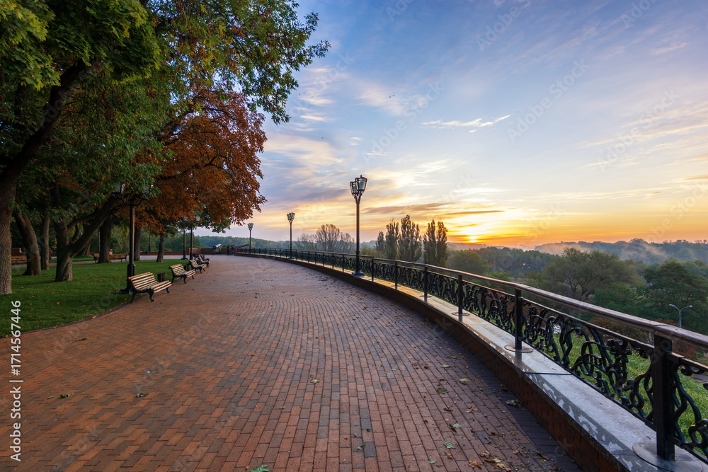 Fototapeta premium sunrise in the park