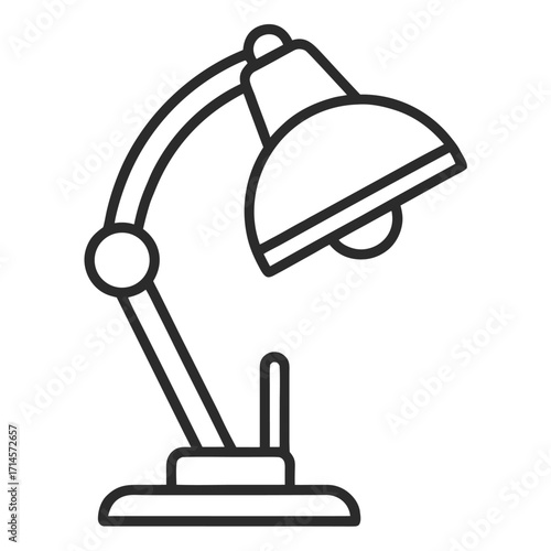 electric lamp isolated on white