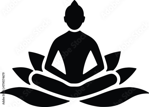 Tranquility vector icon.