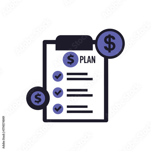 budget plan icon.