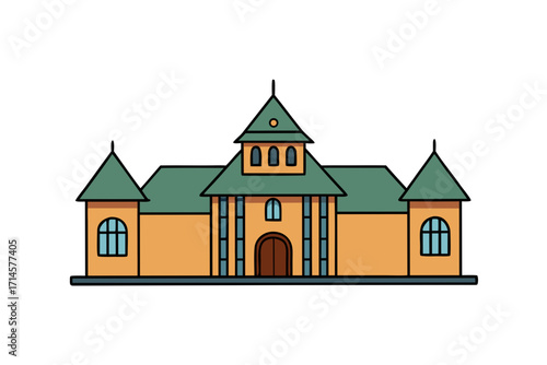 taj mahal vector illustration