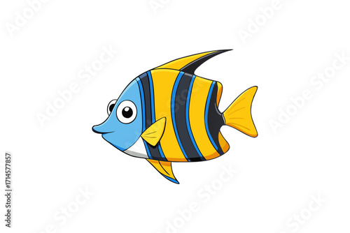 vector illustration of a tropical fish
