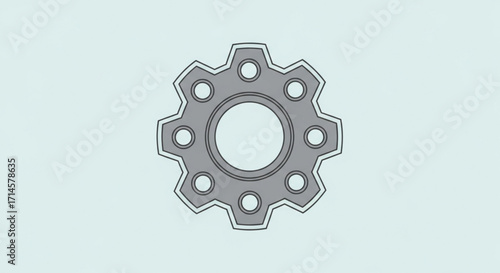 Gear cogwheel mechanism engineering machine part industrial equipment mechanical component technical drawing design element