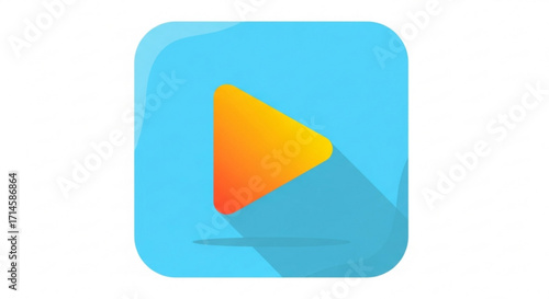 Download play button icon vector graphic for media player app interface design and web element illustration