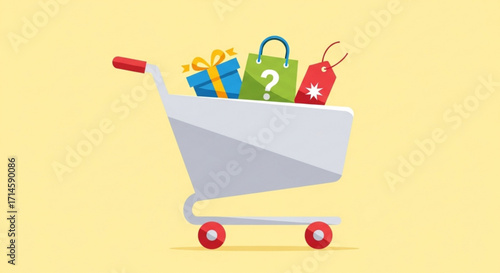 Modern architectural model with brown and gray details on a textured gray background