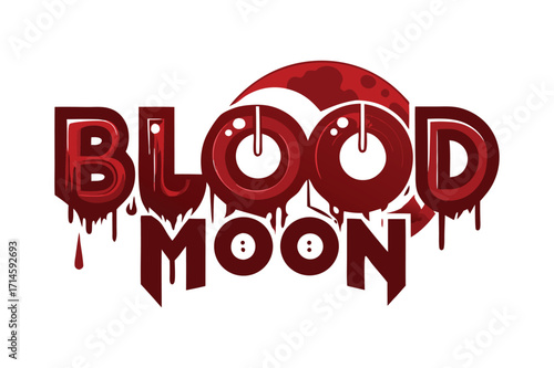 Blood Moon: Dramatic Lunar Eclipse in Red Sky