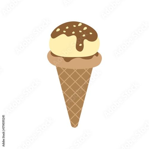 Ice cream vector, sweet ice cream isolated on white background, vector various ice cream icons.