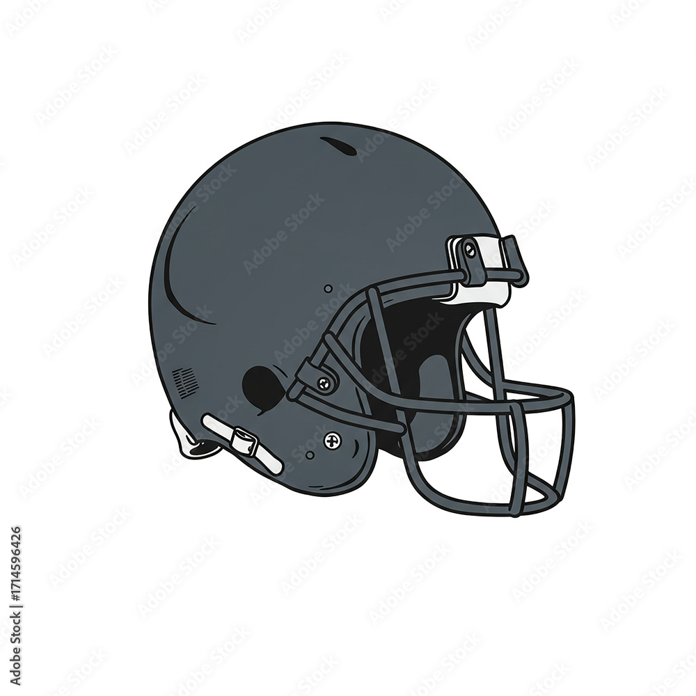 Fototapeta premium A football helmet on a clean background