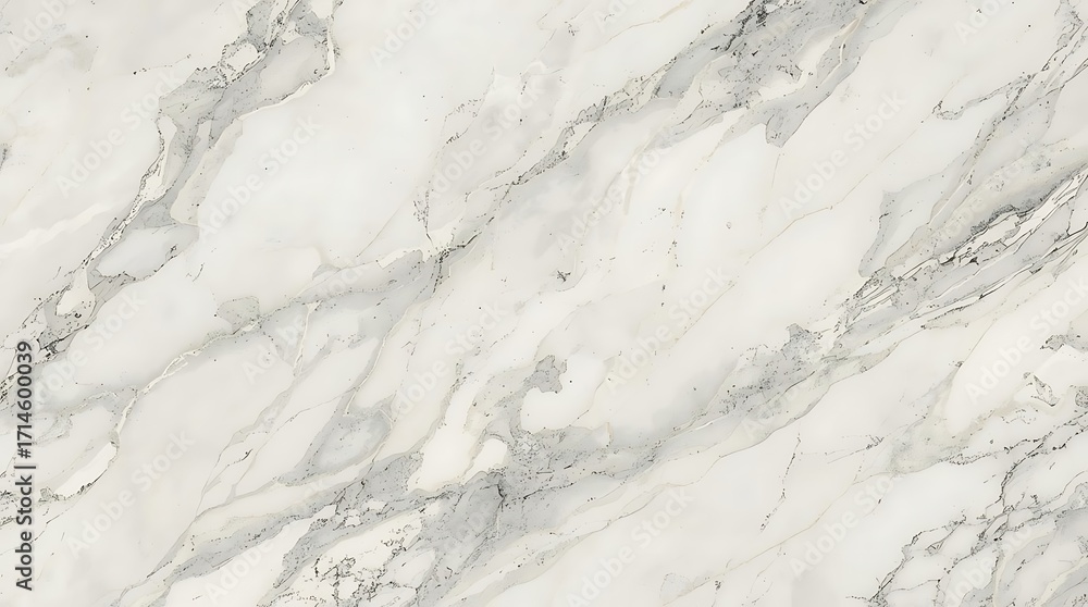 Obraz premium Seamless white and grey marble texture background, elegant and luxurious natural stone surface for interior design and decor