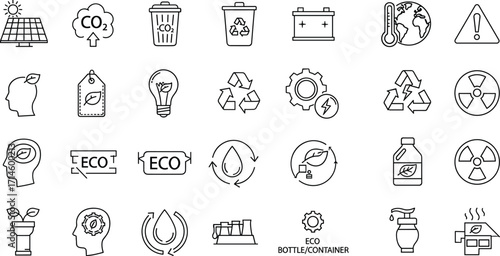 Eco-Friendly Icons Sustainability Symbols for Green Initiatives