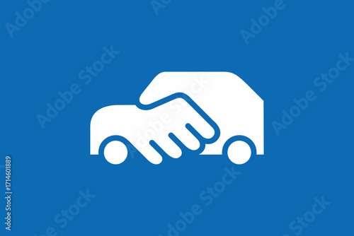 Hand Car Logo 