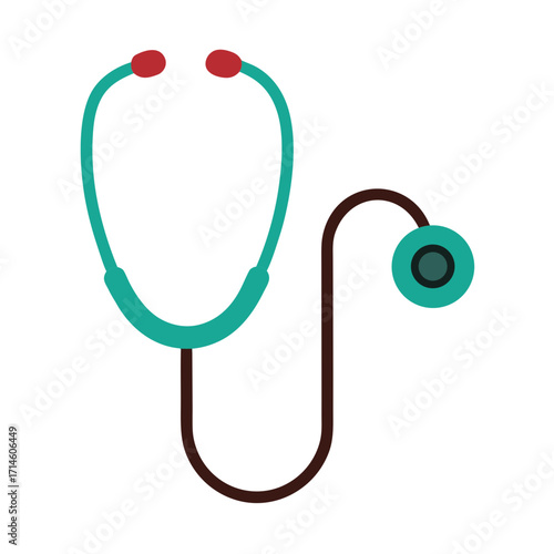 stethoscope on white background