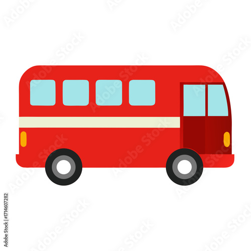 school bus isolated on white