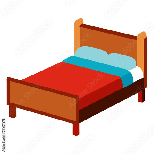 bed with pillows