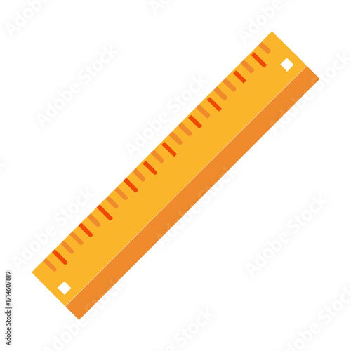 ruler isolated on white background