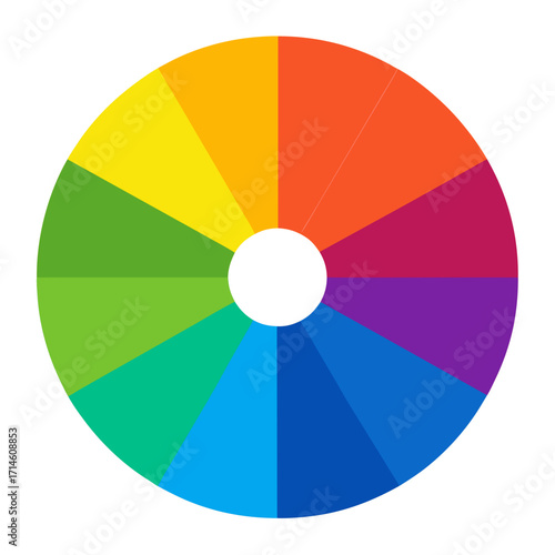 color wheel vector illustration
