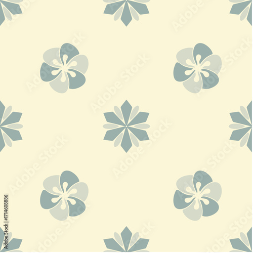 seamless pattern for background with plant and flower theme