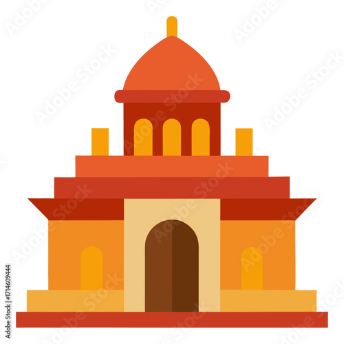 taj mahal vector illustration