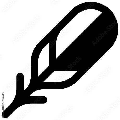 Sensitive skin. Outlined stroke vector icon with black-filled details.