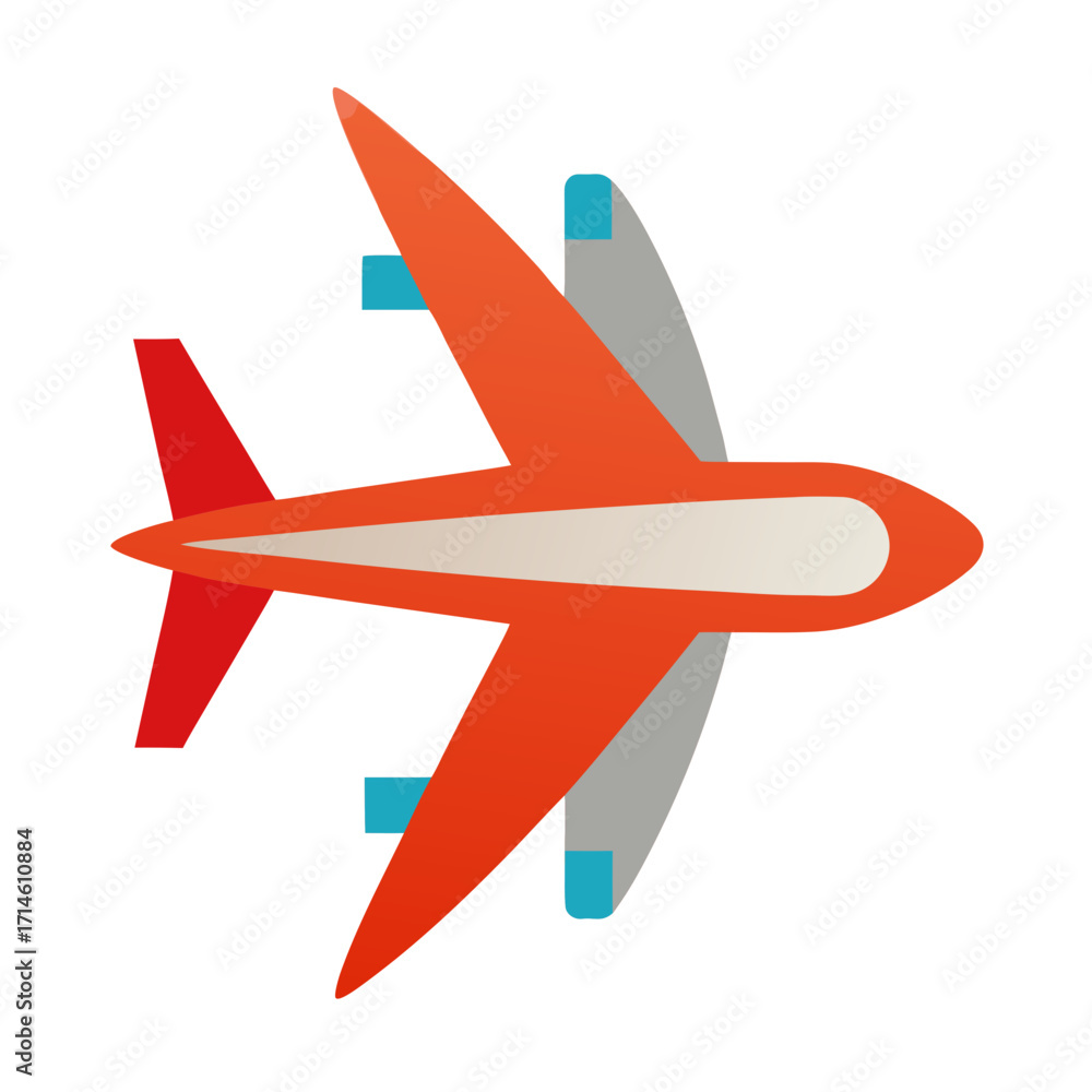 Obraz premium airplane icon isolated on white