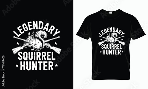 Legendary squirrel hunter with rifles animal