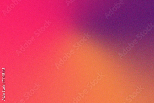 Abstract grainy noisy purple pink orange gradient background