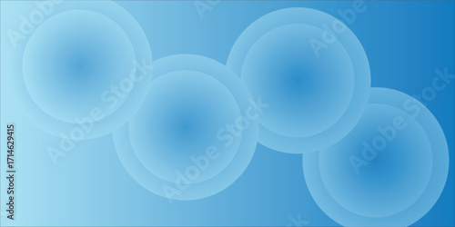 Abstract Blue Spheres with Gradient Background for Conceptual Design eps10