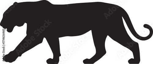  Jungle Tiger Silhouette Vector Illustration